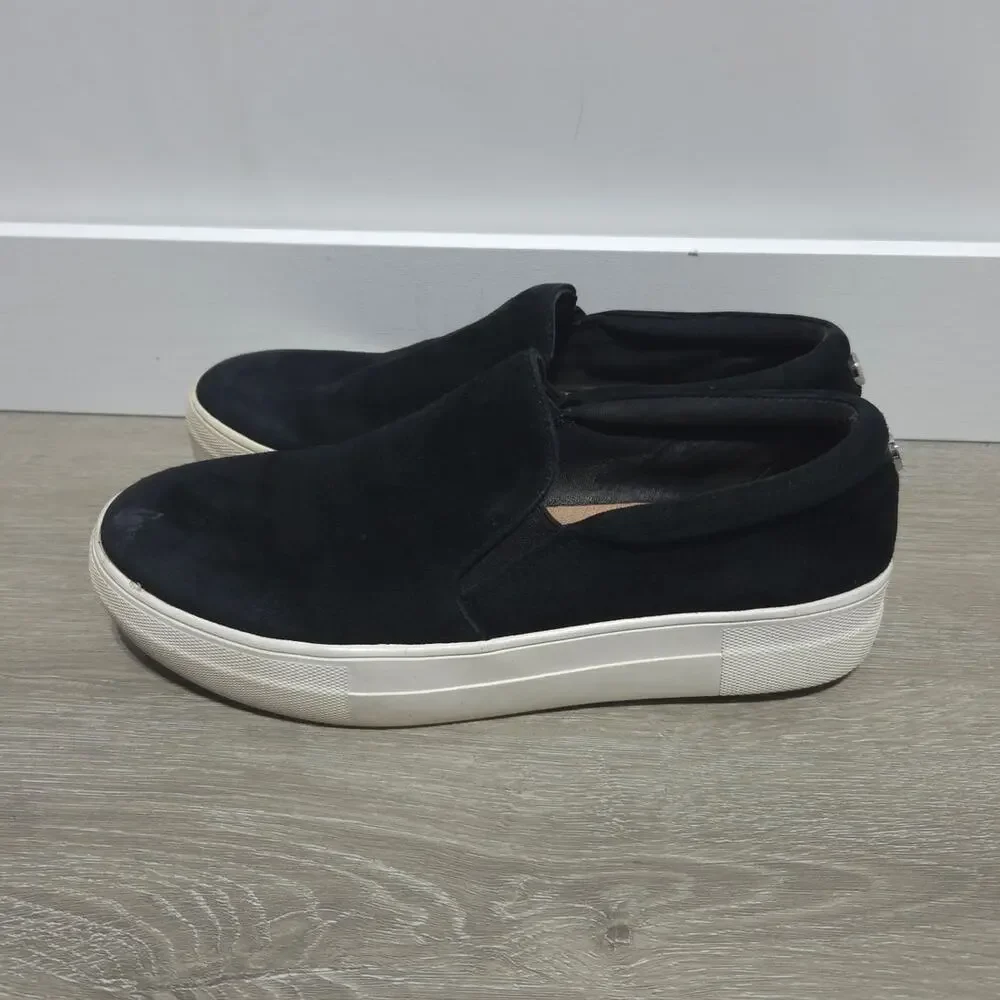 Steve Madden Gills Black Suede Slip On Shoes Woman's size 8